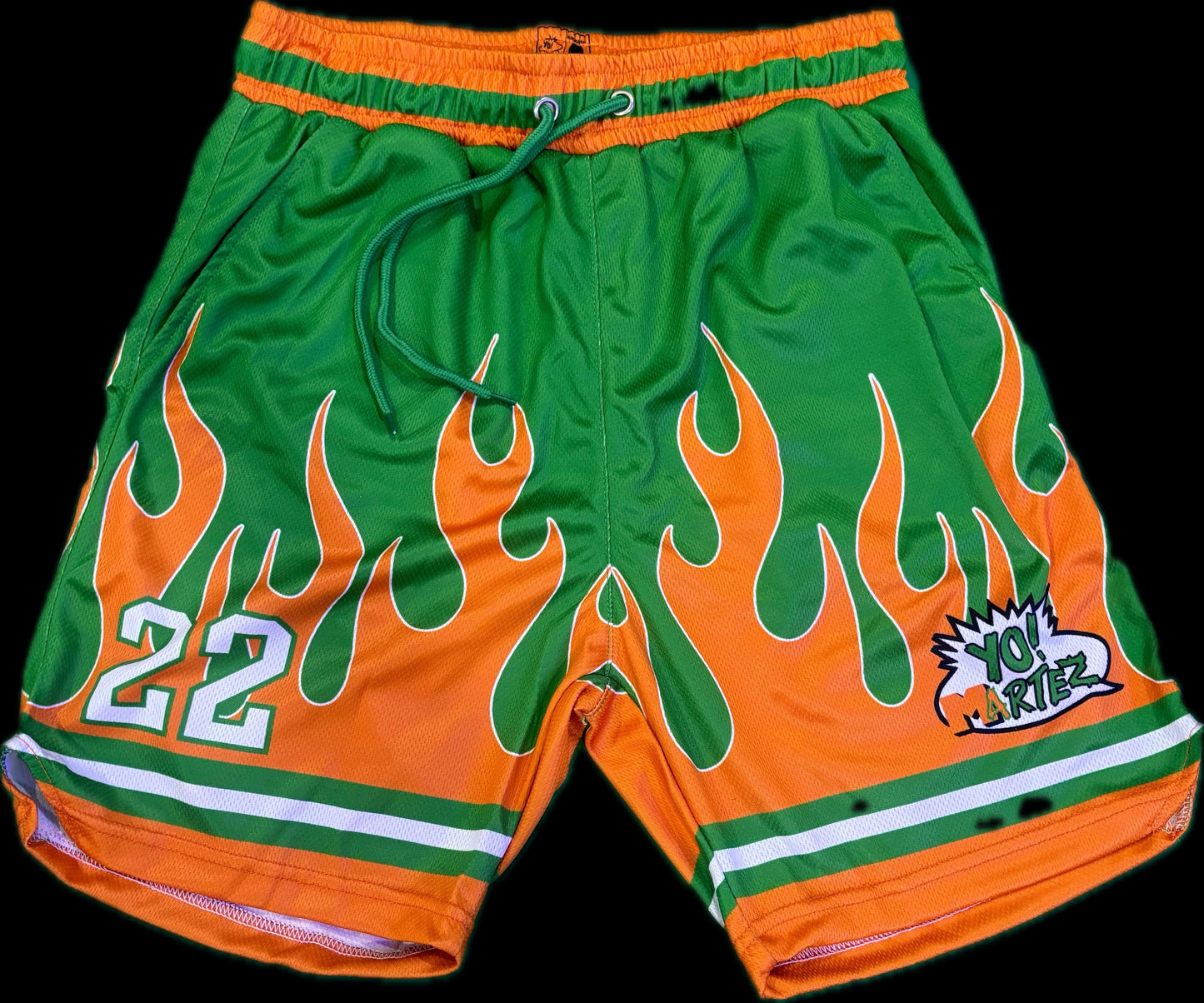 Yo! Twin Flame Athletic Shorts
