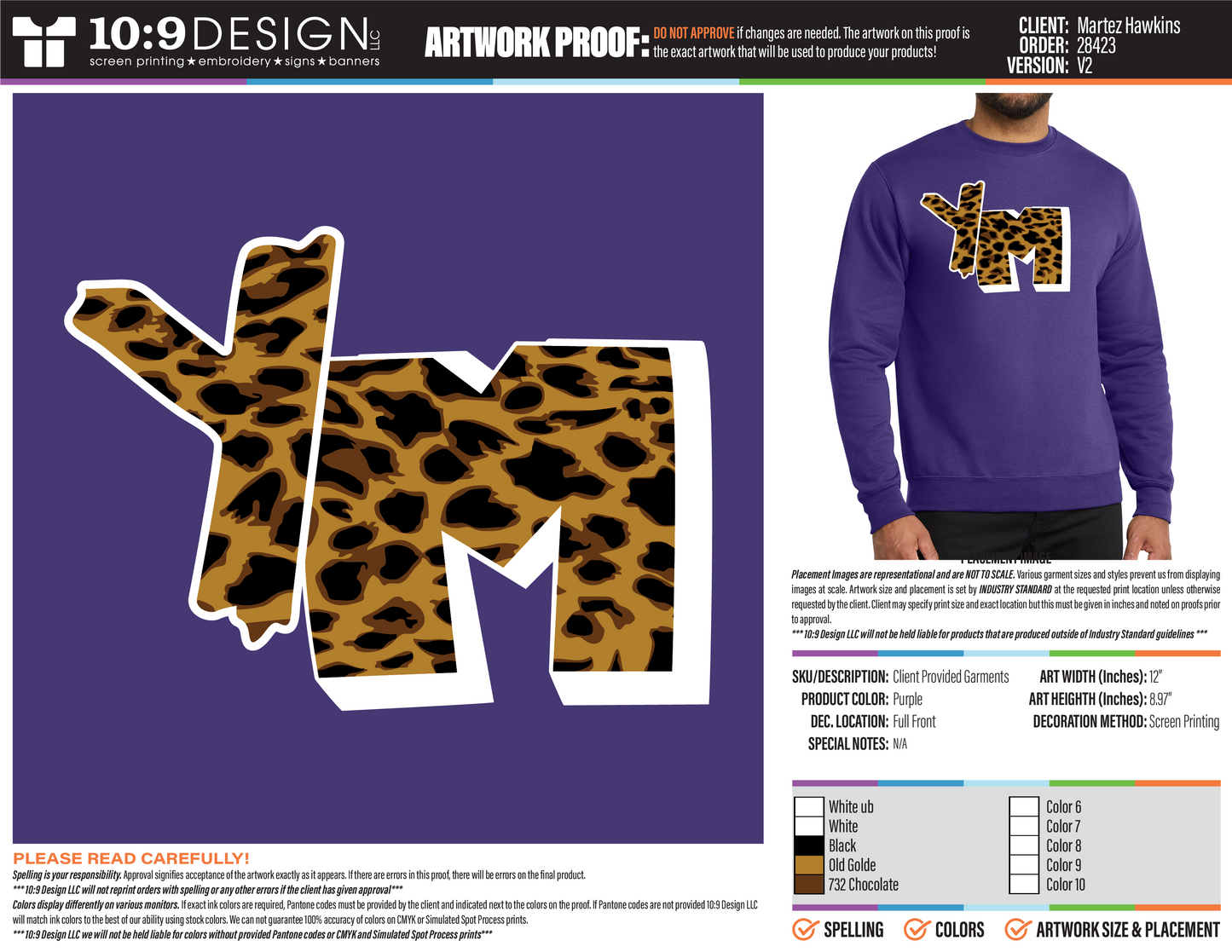 YM Cheetah Print Crewneck