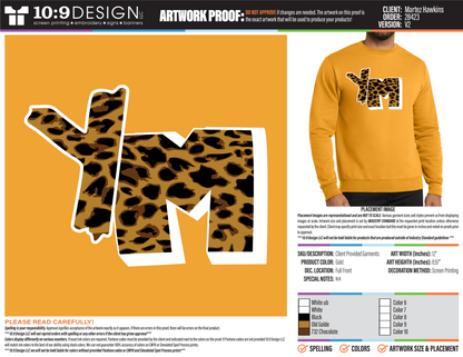 YM Cheetah Print Crewneck