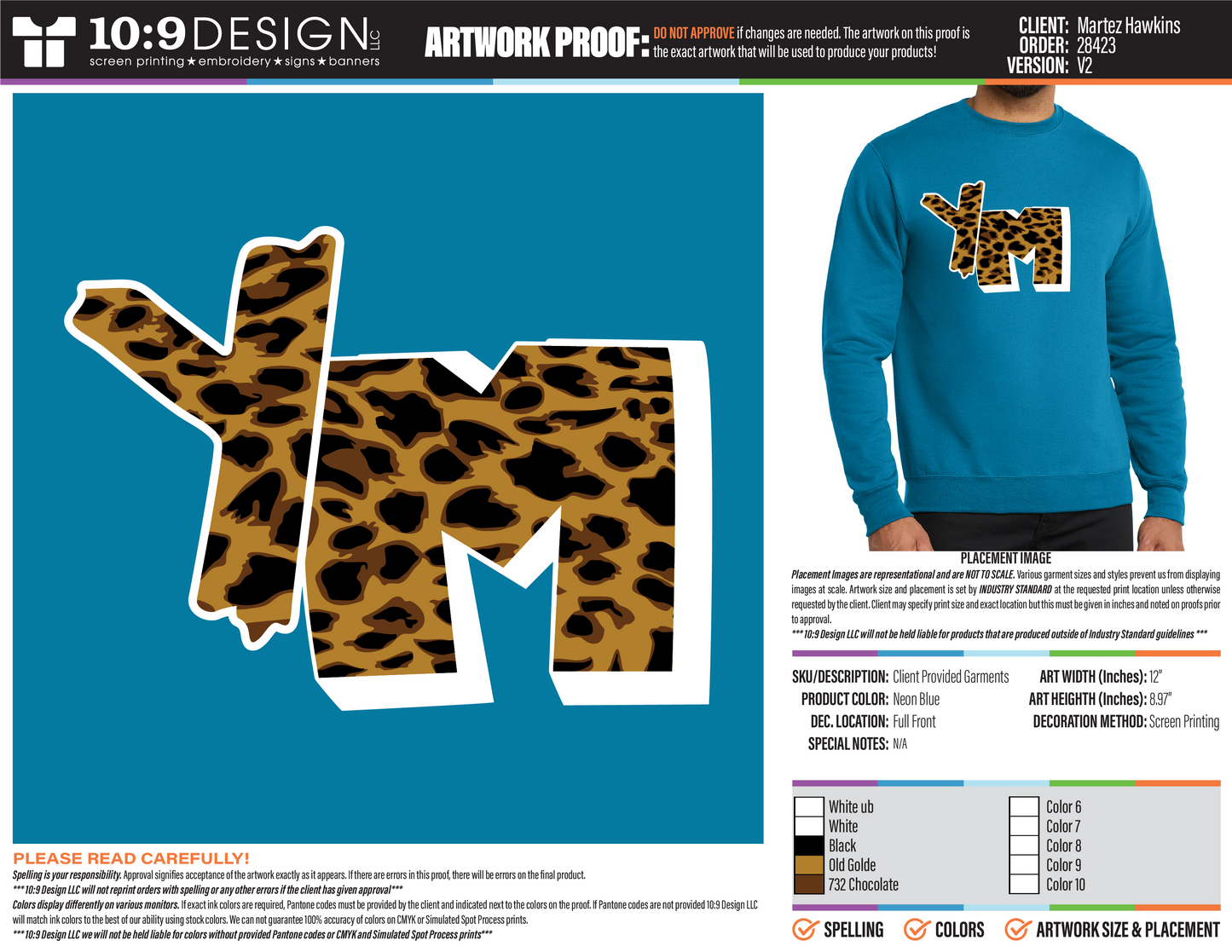 YM Cheetah Print Crewneck