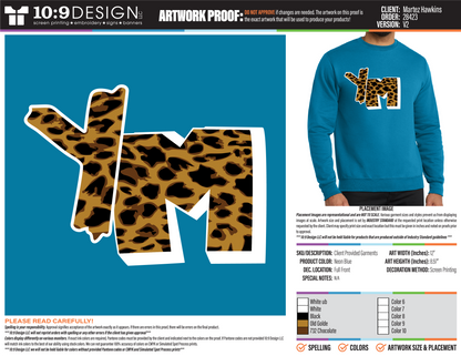 YM Cheetah Print Crewneck
