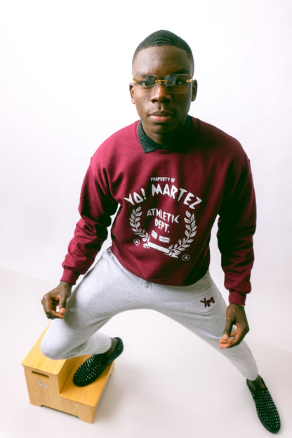 Yo! Martez University Cropped Sweater