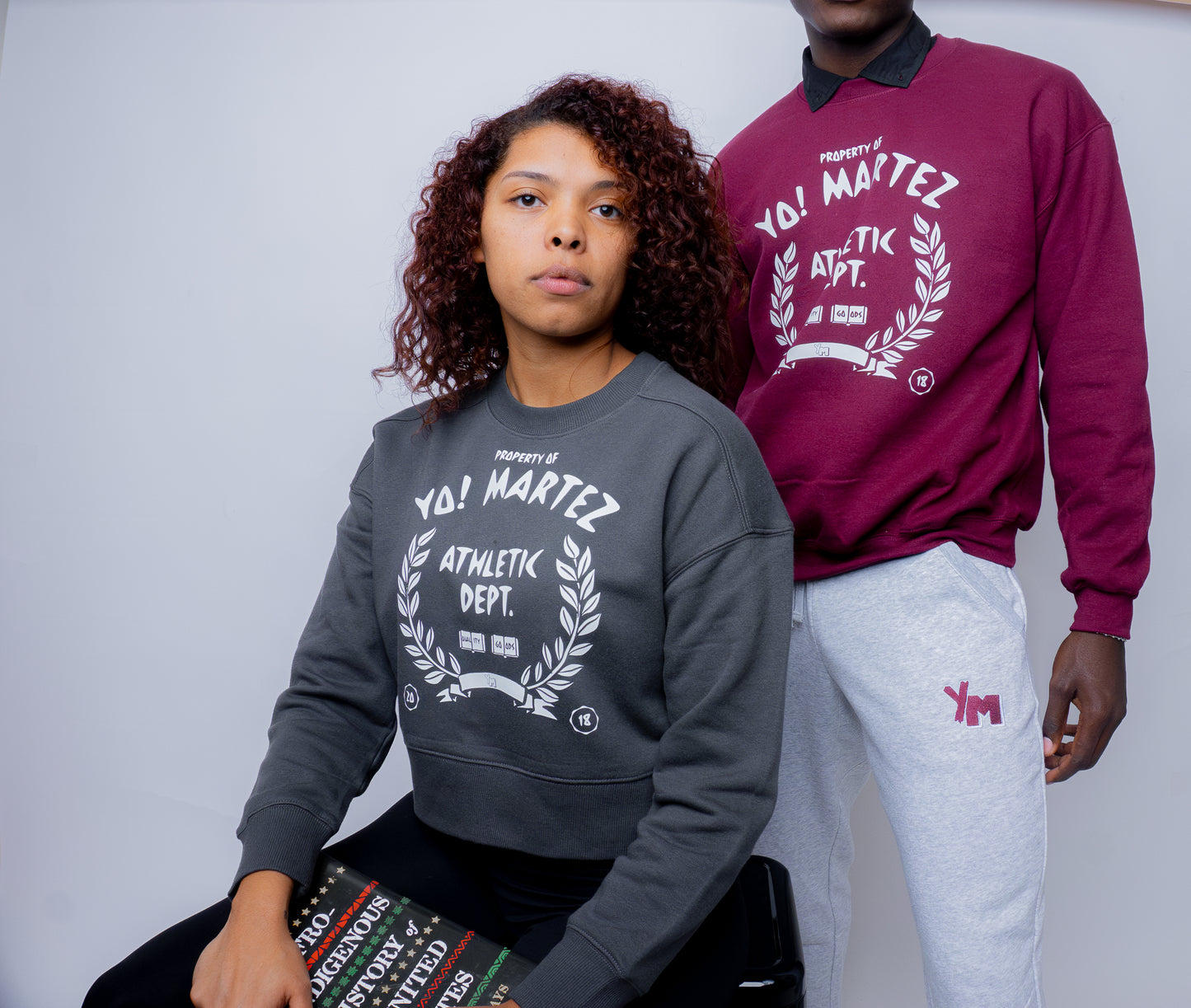 Yo! Martez University Cropped Sweater
