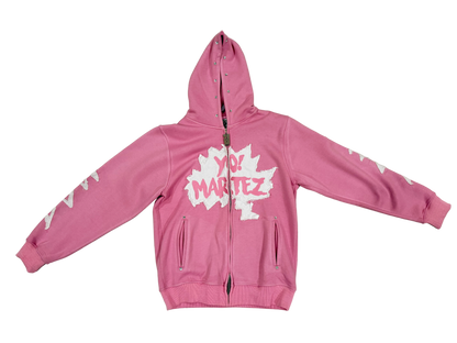 Yo! Martez Zip-up Hoodie Pink edition 