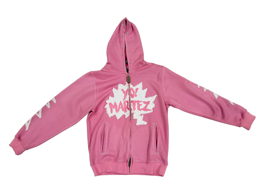 Yo! Martez Zip-up Hoodie Pink edition 