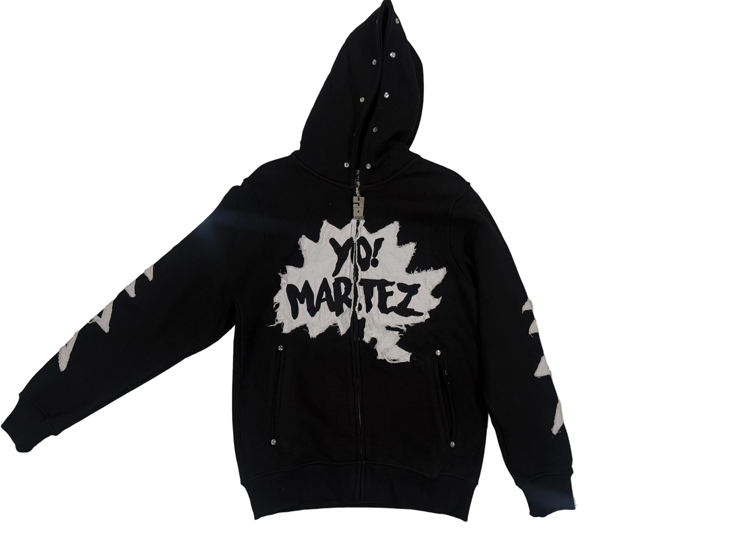 Yo! Martez zip-up hoodie, black edition