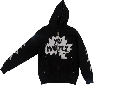Yo! Martez zip-up hoodie, black edition