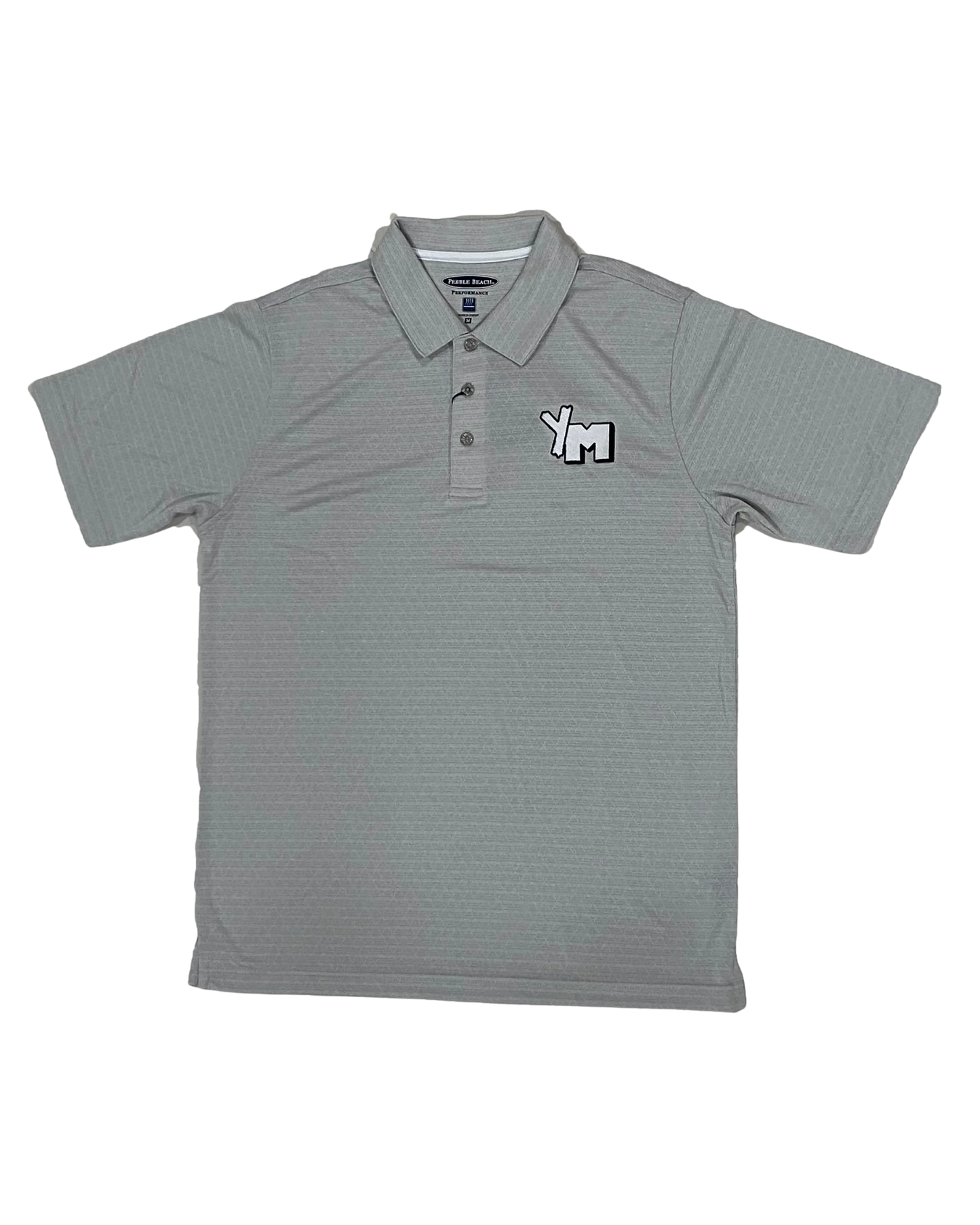 Grey Polo with YM embroidery