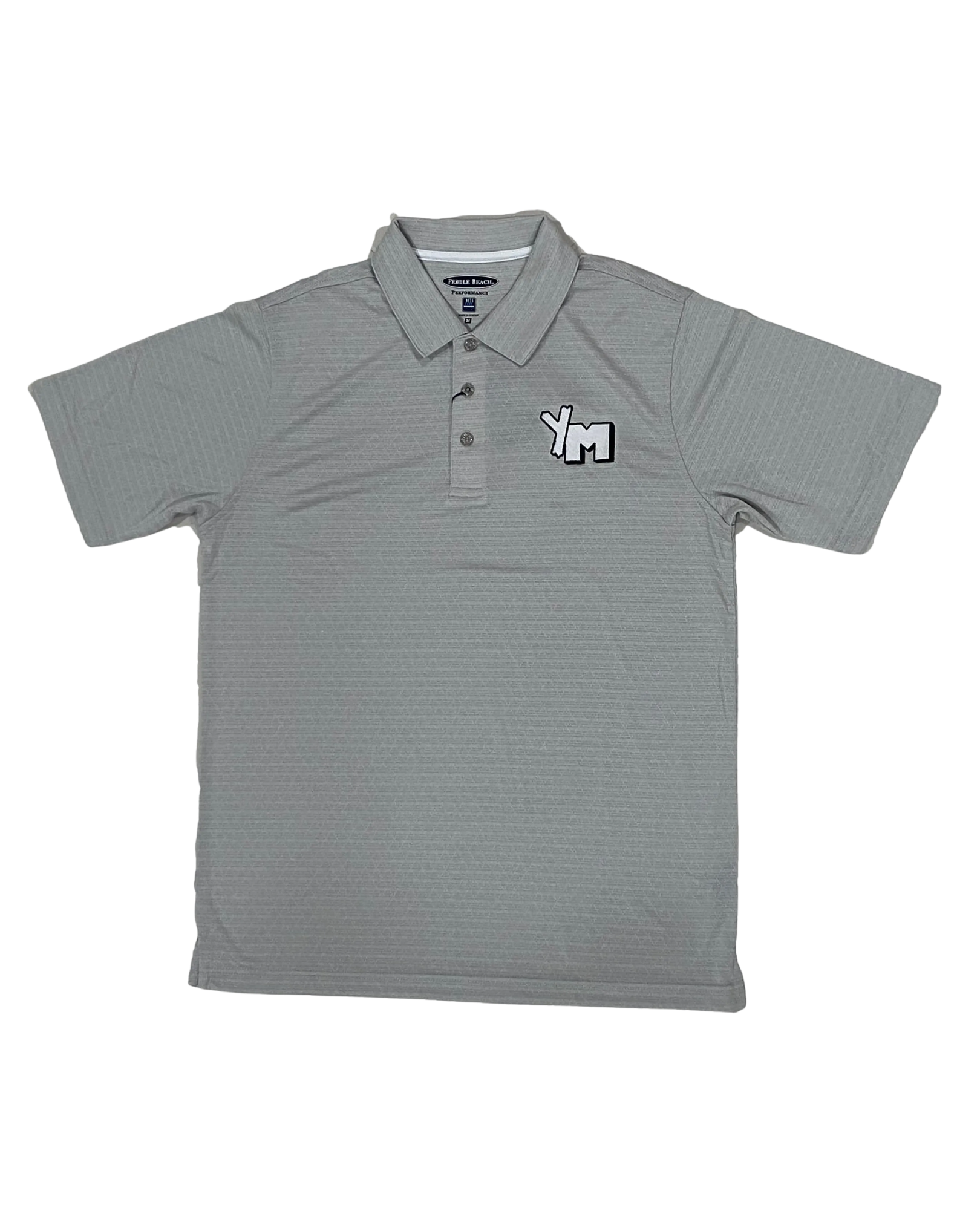 Grey Polo with YM embroidery