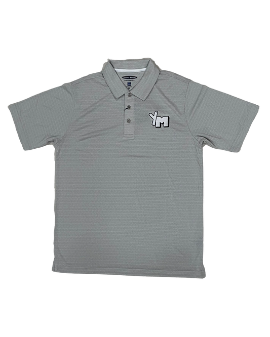 Grey Polo with YM embroidery