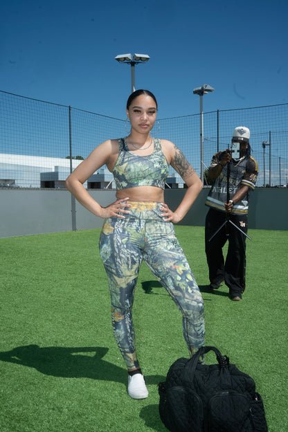 Modeling for YO! MARTEZ ATHLETICS —
Camo set.