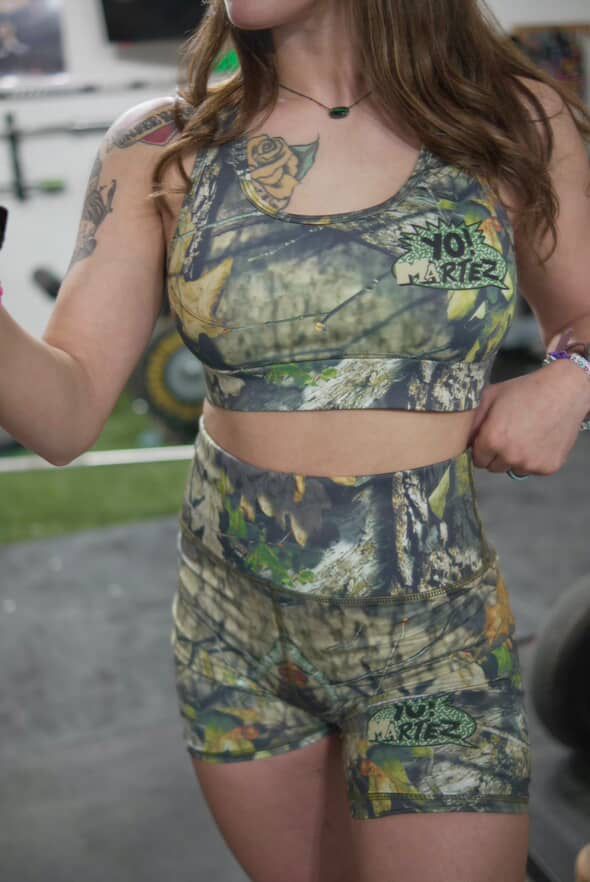 Selfie in YO! MARTEZ ATHLETICS —
Camo set.