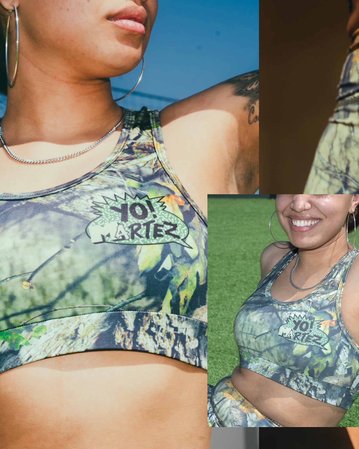 Rocking the YO! MARTEZ ATHLETICS —
Camo set 