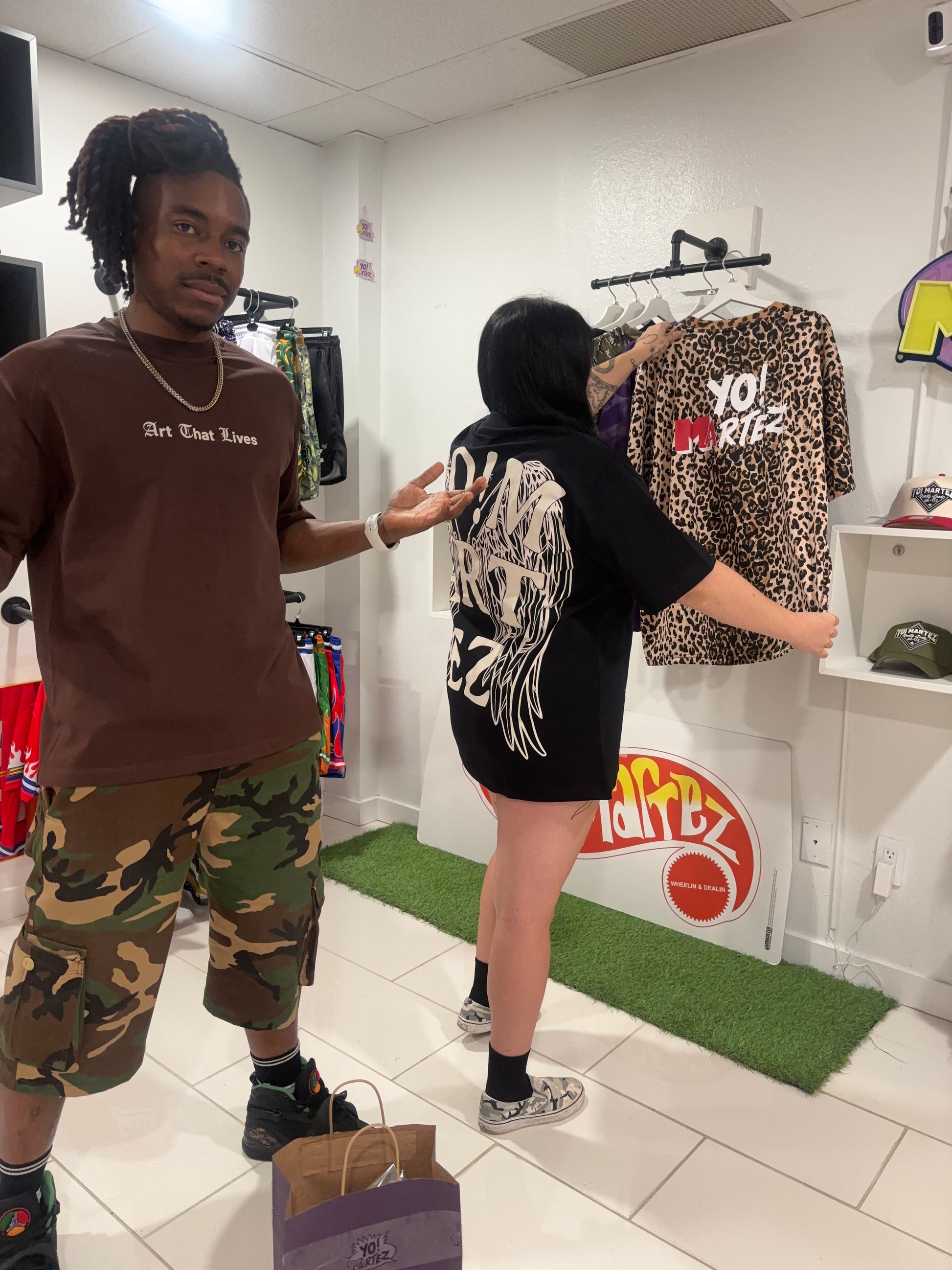 YO! MARTEZ camouflage shorts 