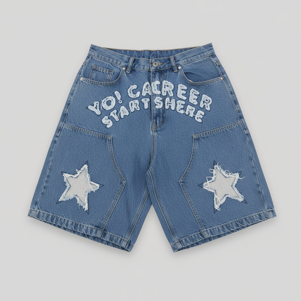 Light Blue Colorway Yo! Martez Denim jorts
