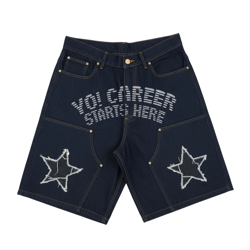 Dark Navy Colorway for Yo! Martez Denim jorts