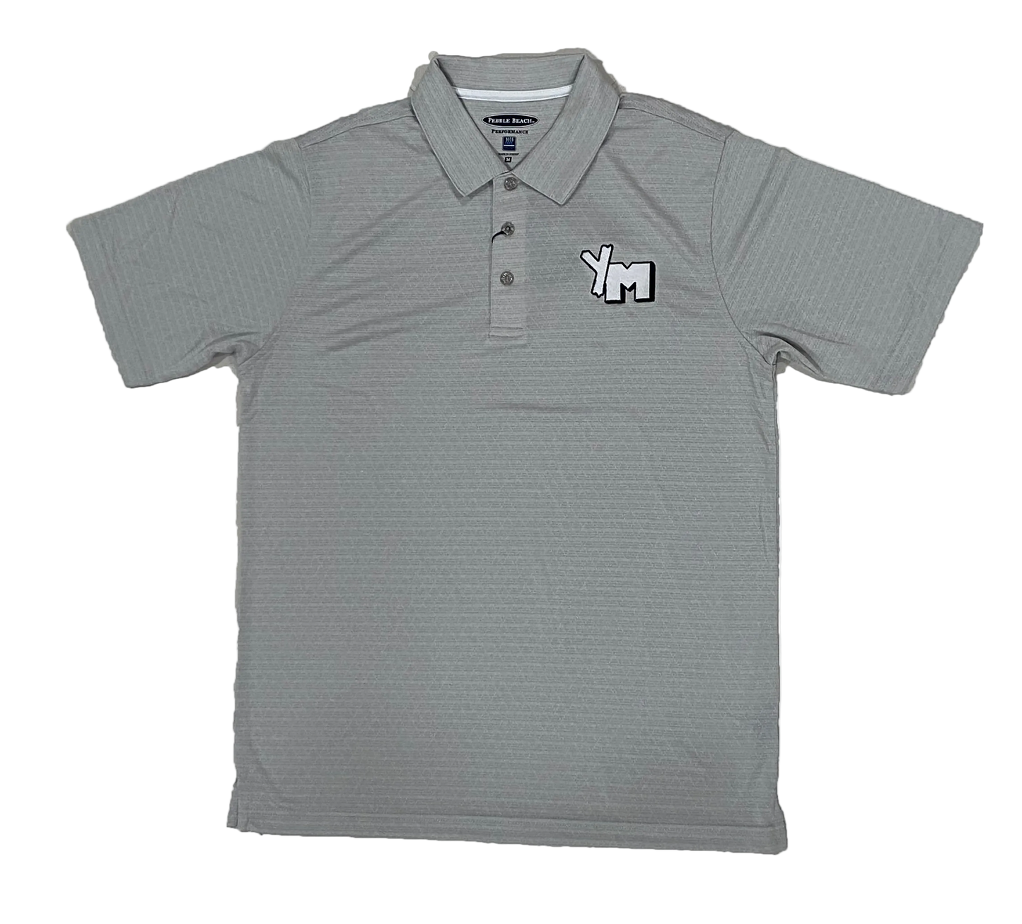Grey Polo with YM embroidery 