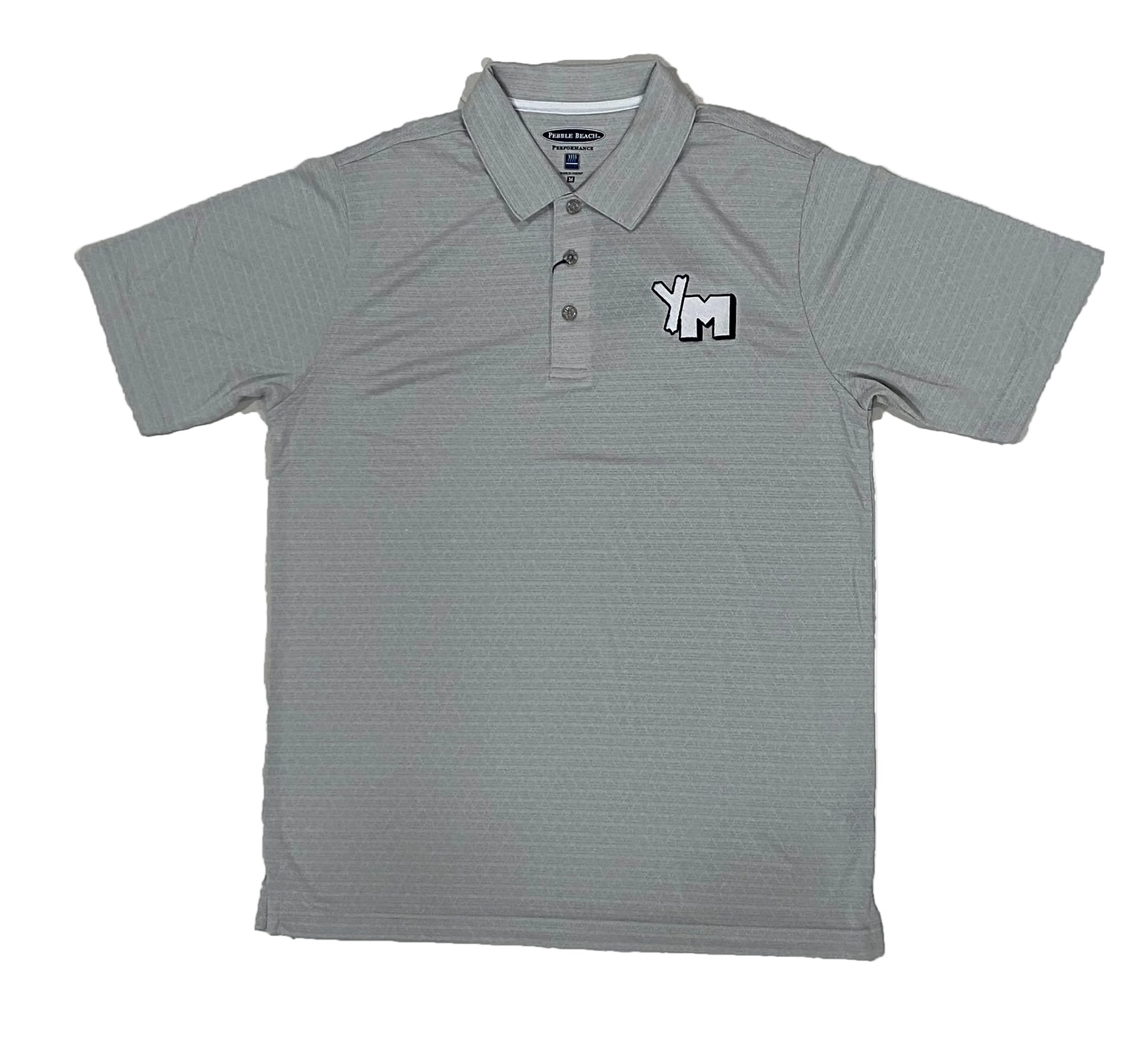 Grey Polo with YM embroidery 