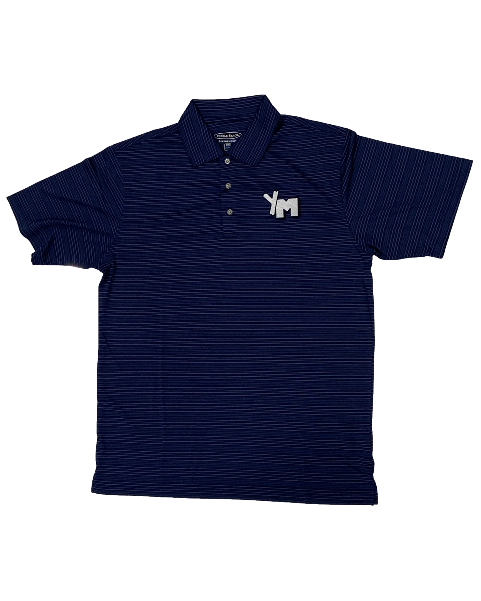 Navy Polo with YM embroidery logo
