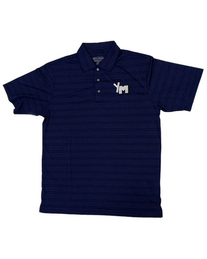 Navy Polo with YM embroidery logo