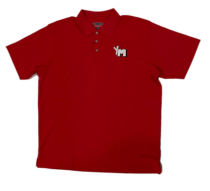 Red polo with YM embroidery 