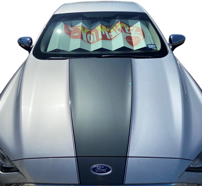 Cool yo! car with one of our Hot Wheelz-inspired sun shades.