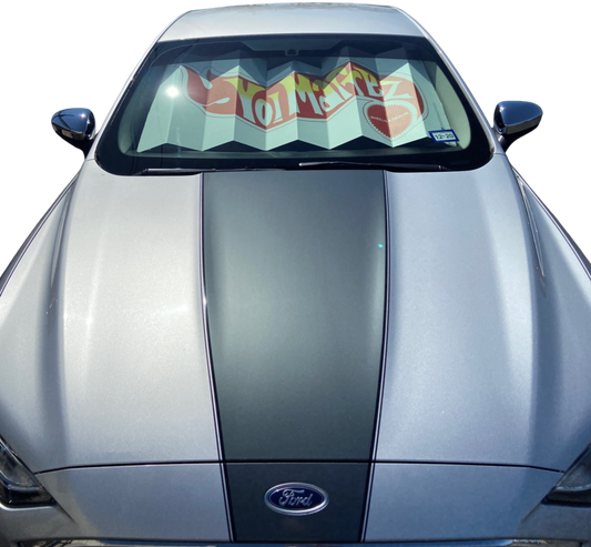 Cool yo! car with one of our Hot Wheelz-inspired sun shades.