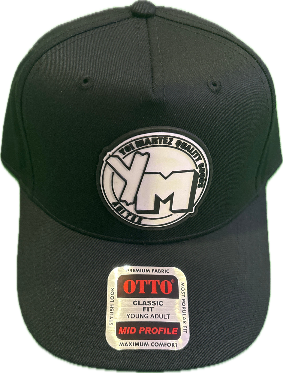 Black cap with a YM logo and 'OTTO' label