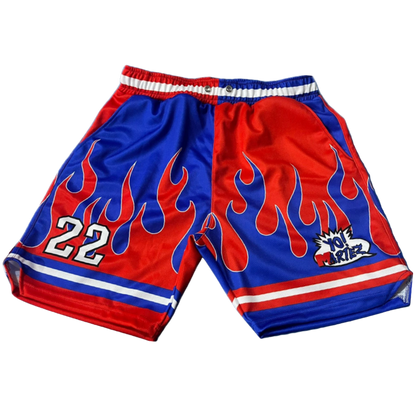 YO! MARTEZ — Twin Flame
design w/ half blue & half red flames